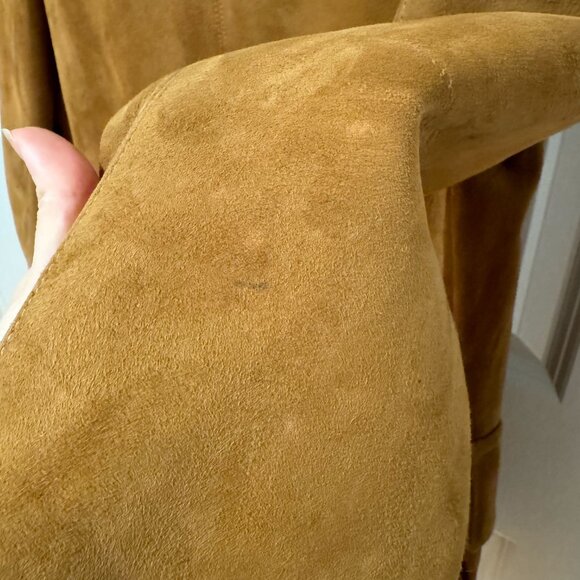 Vintage Bert Paley Tan Suede Men's Jacket - Size 38 - Picture 5 of 12